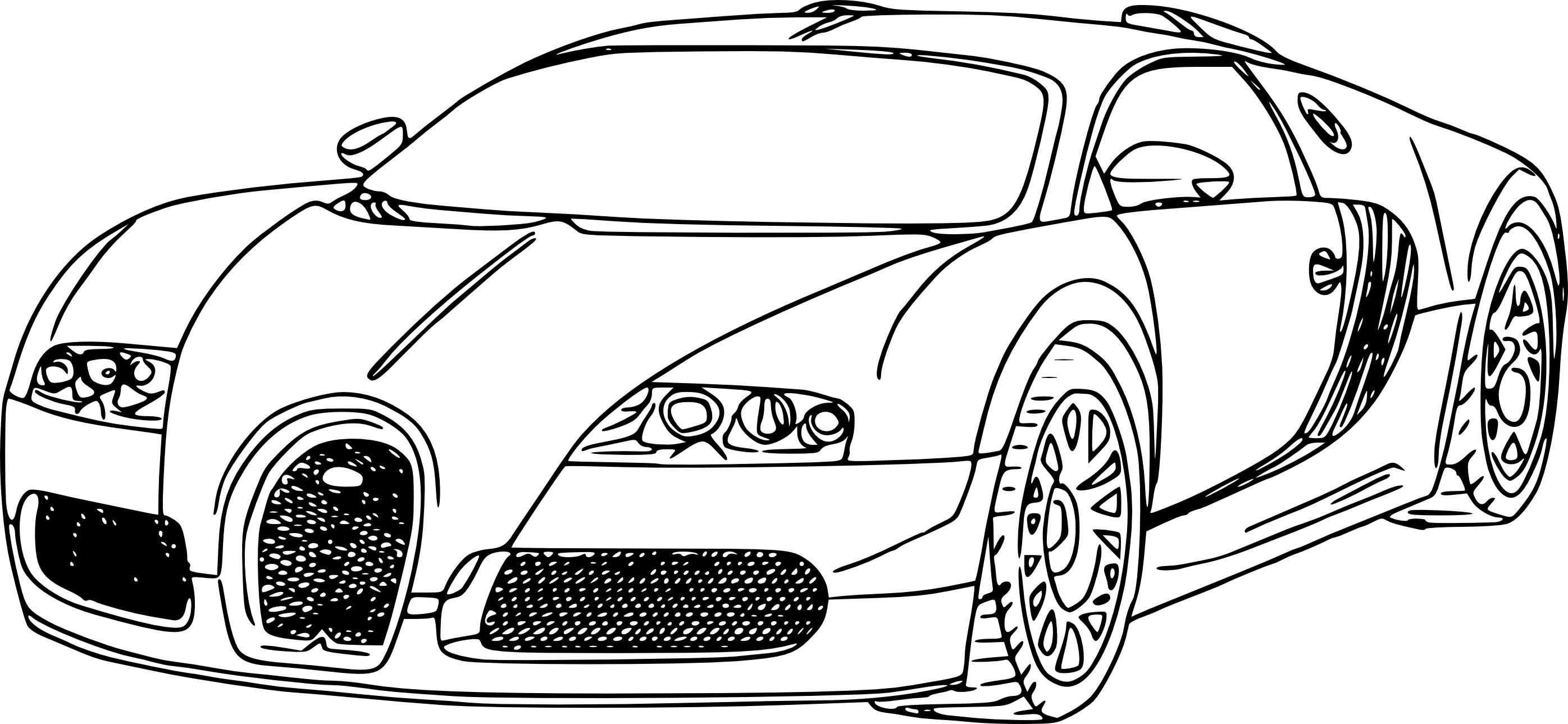 Printable Bugatti Chiron Coloring Page (Page 1) - Line.17QQ.com