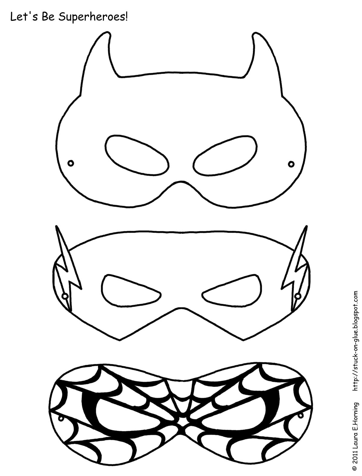 Free Printable Superhero Masks For Adults