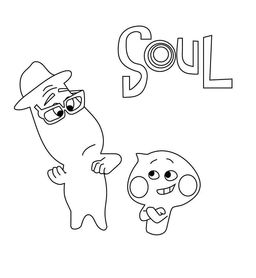 Soul by Pixar Disney coloring pages