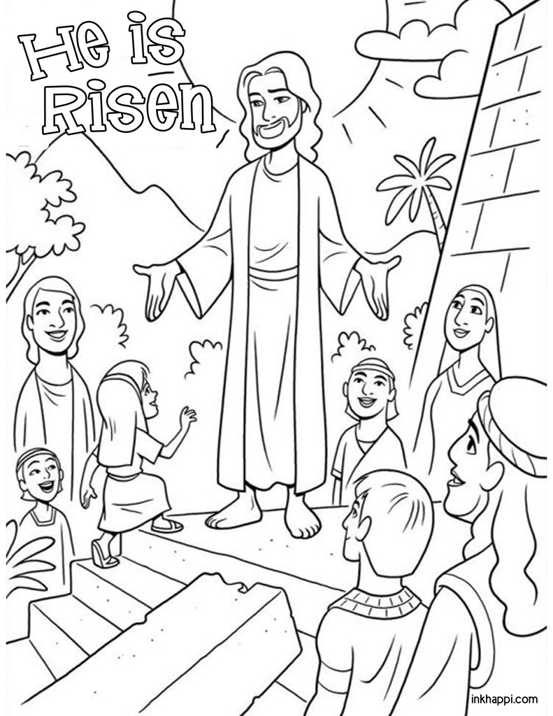 Kitchen Cabinet : Amazing Easter Coloring Pages Stephenbenedictdysonon Page  Jesus Empty Tomb Resurrection Coloring Page ~ Mylifeuntethered