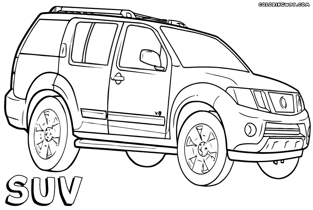 SUV coloring pages | Coloring pages to download and print