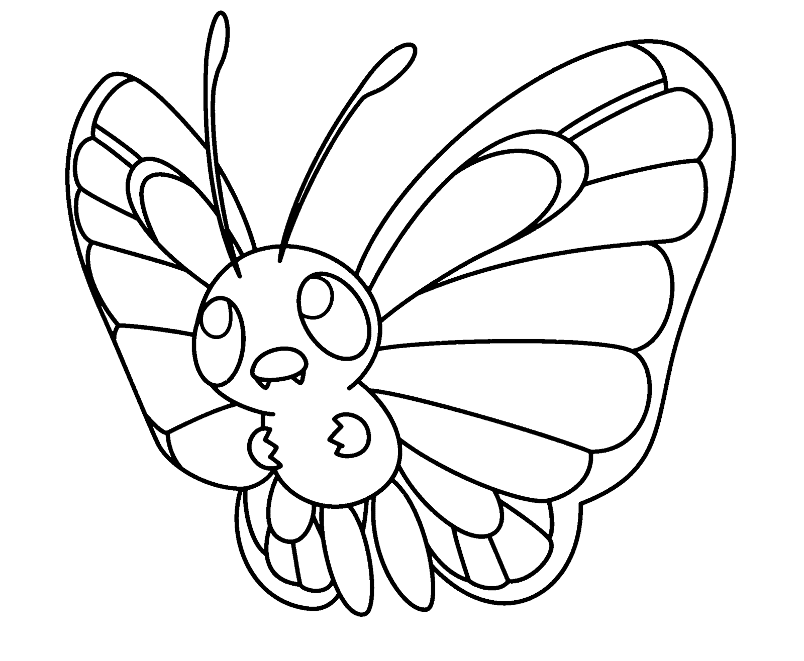 Butterfree Coloring Pages Gallery - Free Pokemon Coloring Pages
