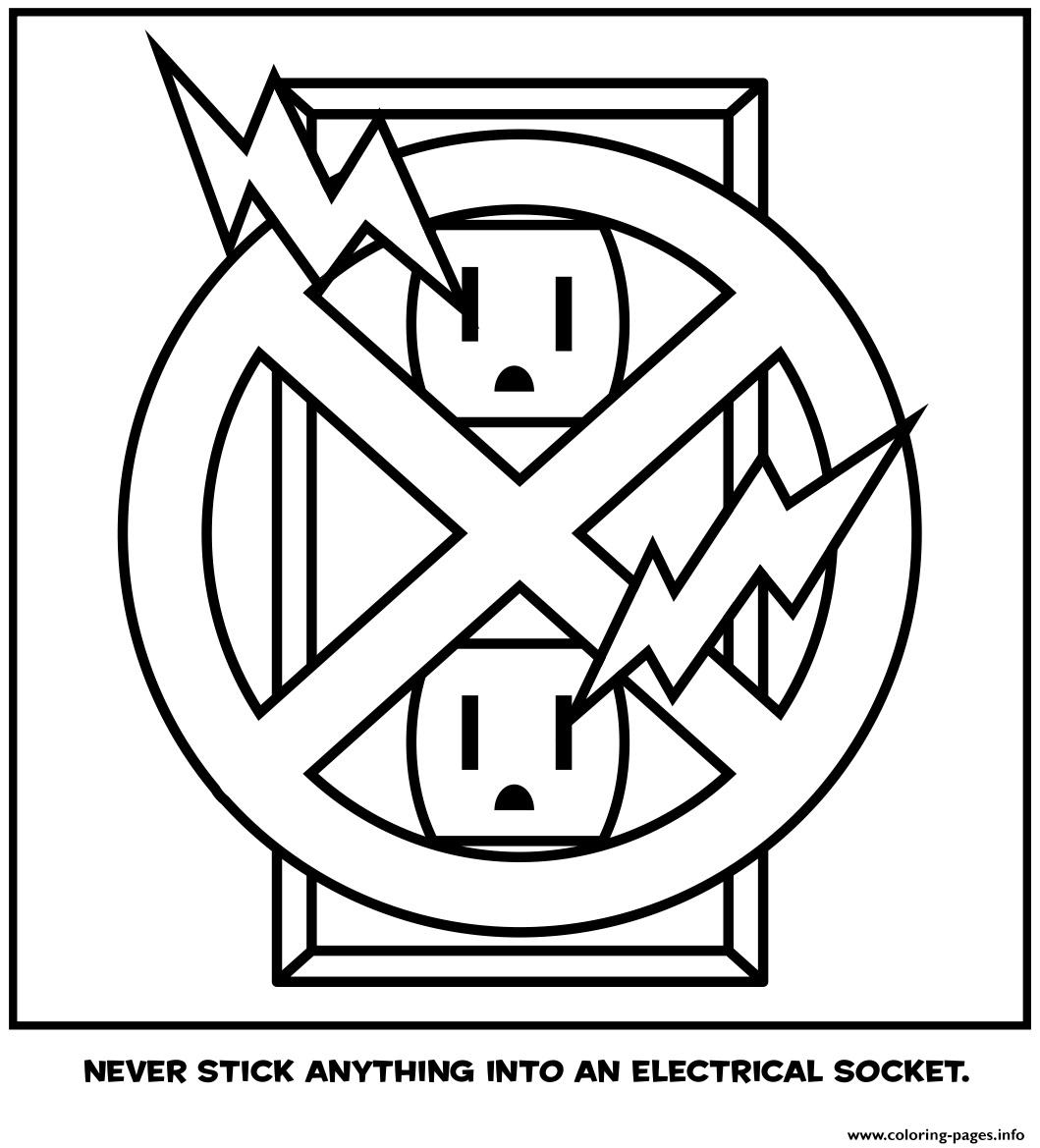 Never Stick Anything Into An Electrical ...coloring-pages.info