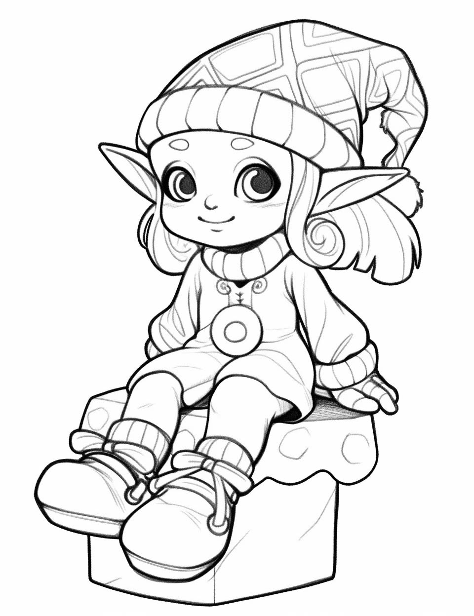 38 Stunning Elf Coloring Pages For Kids ...