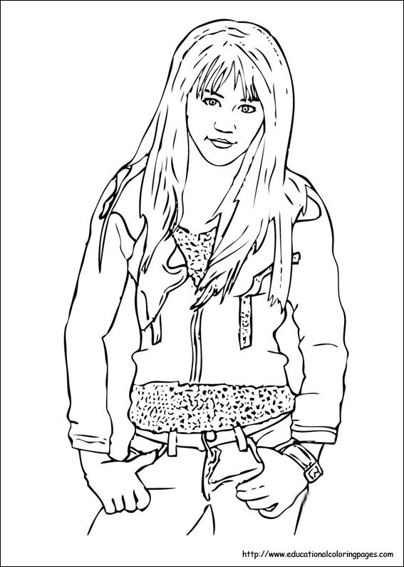 Hannah Montana Coloring Pages - Educational Fun Kids Coloring Pages and  Preschool Skills Worksheets
