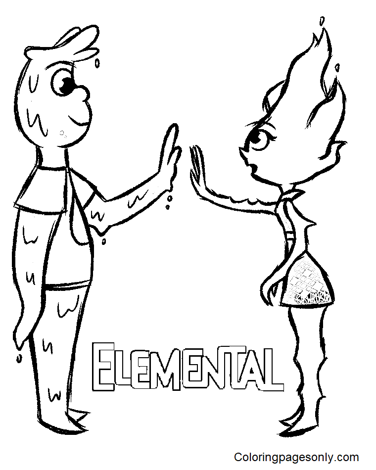 Elemental Coloring Pages Printable for Free Download