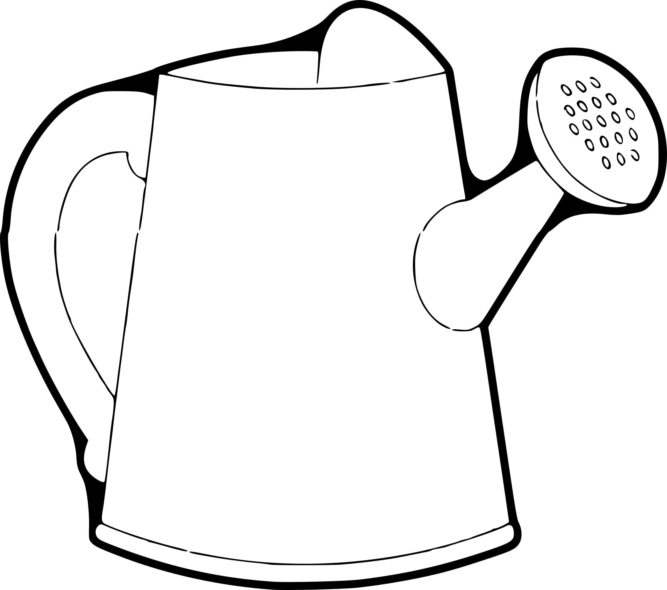 Watering Can drawing and coloring page - free printable coloring pages on  coloori.com