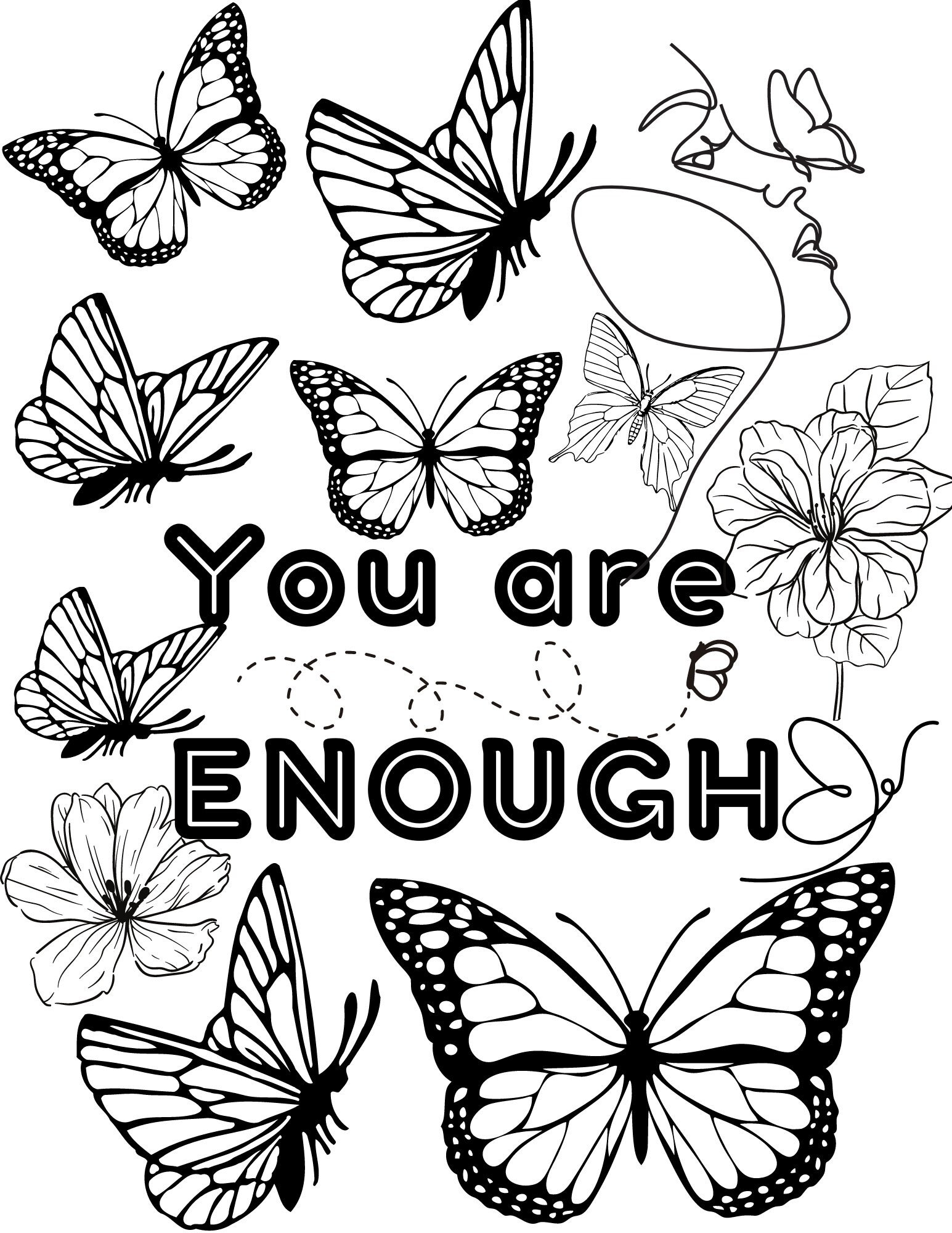 Adult Coloring Pages Mental Health Coloring Pages 5 - Etsy