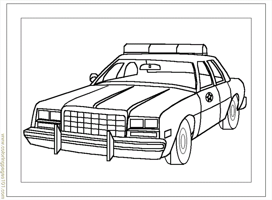 Bposterpolicecar Coloring Page for Kids - Free Land Transport Printable Coloring  Pages Online for Kids - ColoringPages101.com | Coloring Pages for Kids