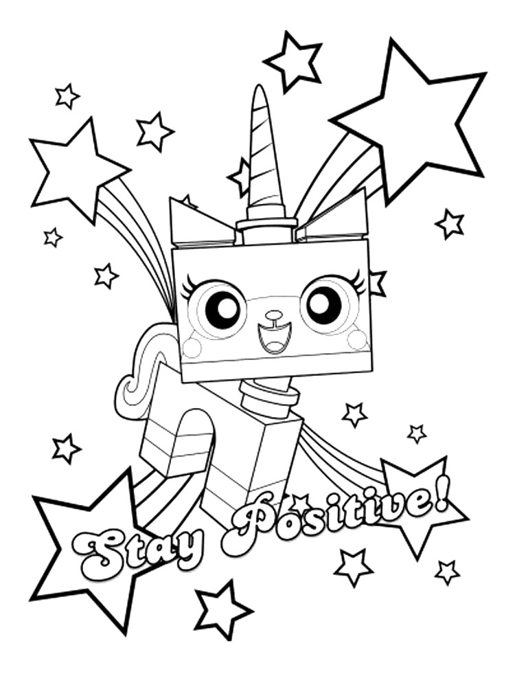 Unikitty coloring pages