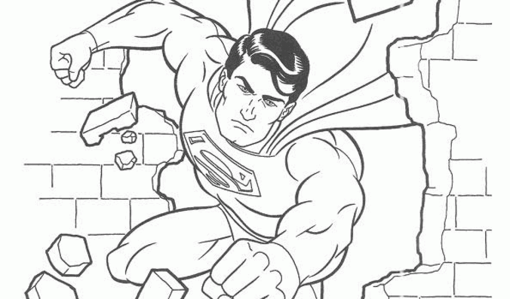 Superman Easy Coloring Pages - Coloring Home