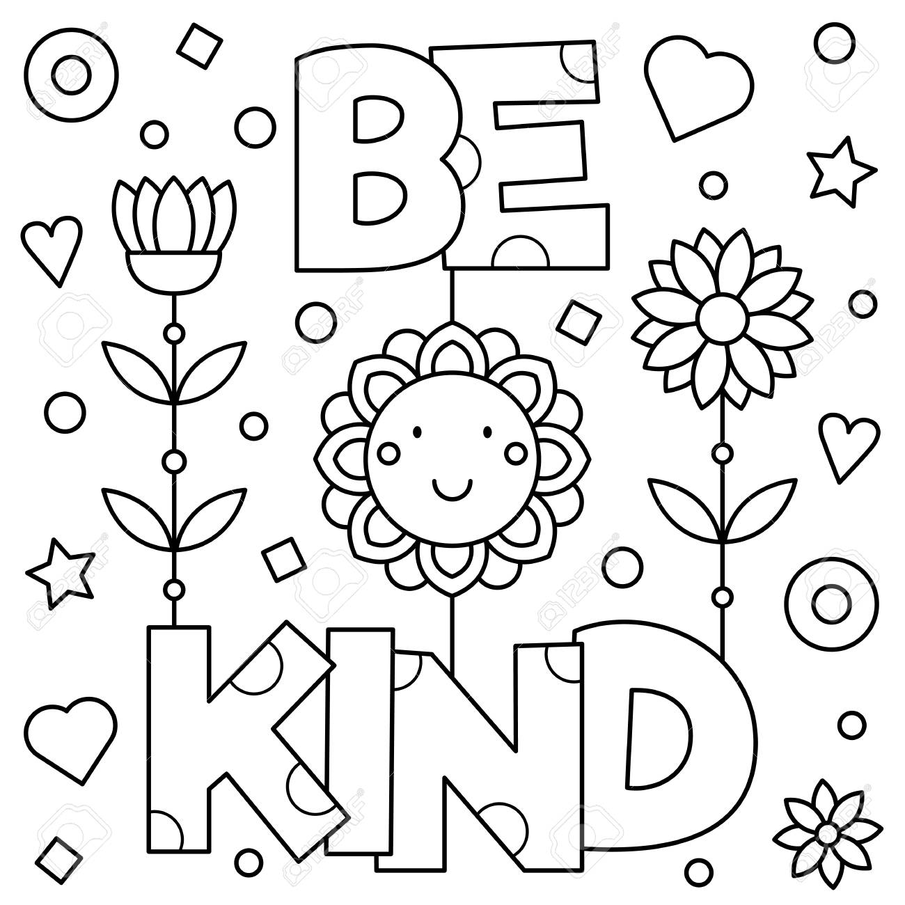 Be Kind Coloring Pages Coloring Home