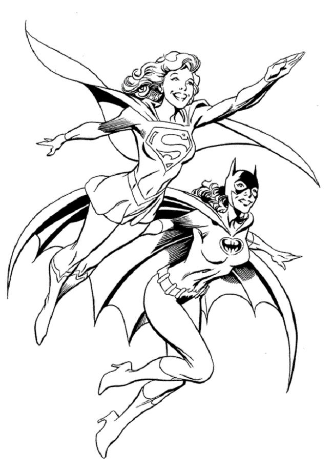 supergirl coloring pages for kids printable | coloring Pages ...
