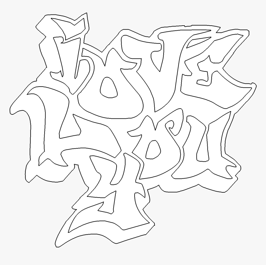 28 Collection Of I Love You Graffiti Coloring Pages ...