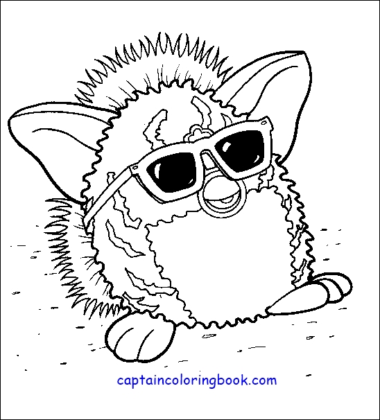 Furby Coloring Pages - Coloring Home