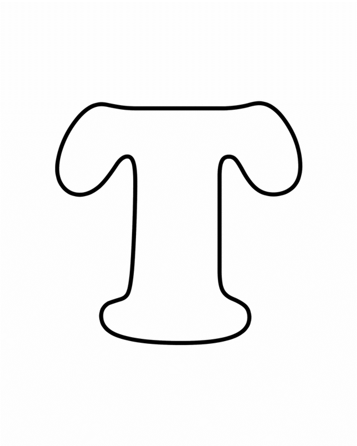 Coloring Pages Alphabet Letter T - Coloring Home