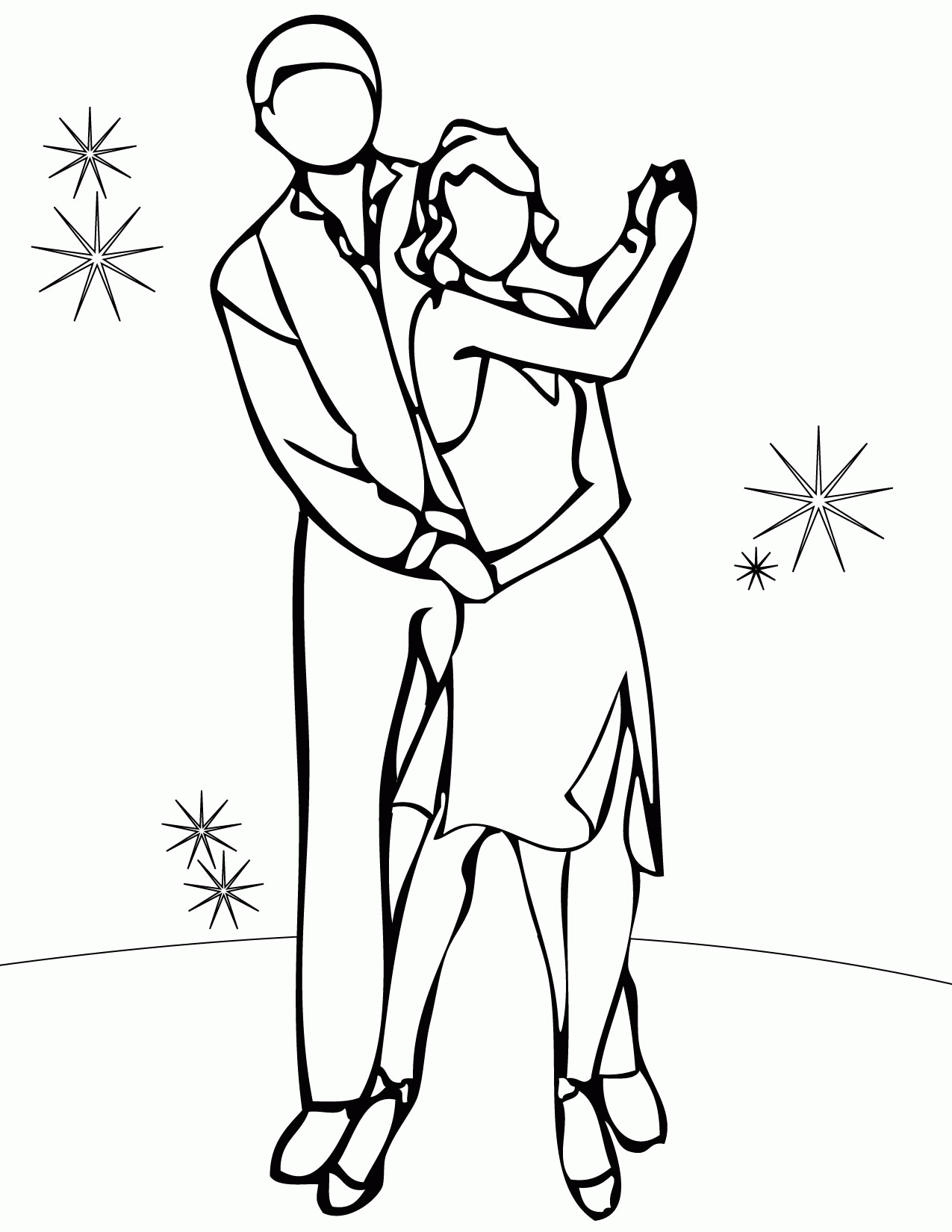 Salsa Coloring Page - Handipoints