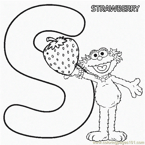 Elmo Alphabet Coloring Pages - Coloring Home