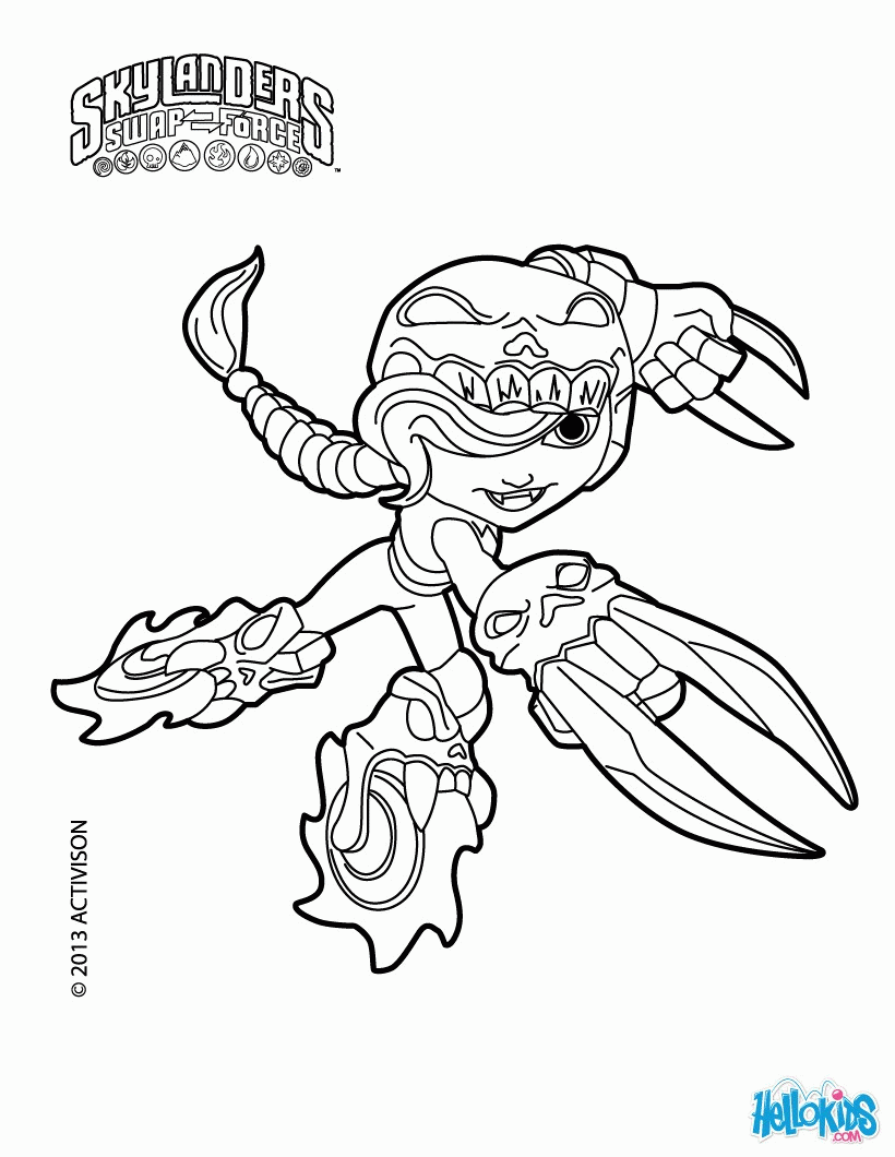 Roller brawl coloring pages - Hellokids.com