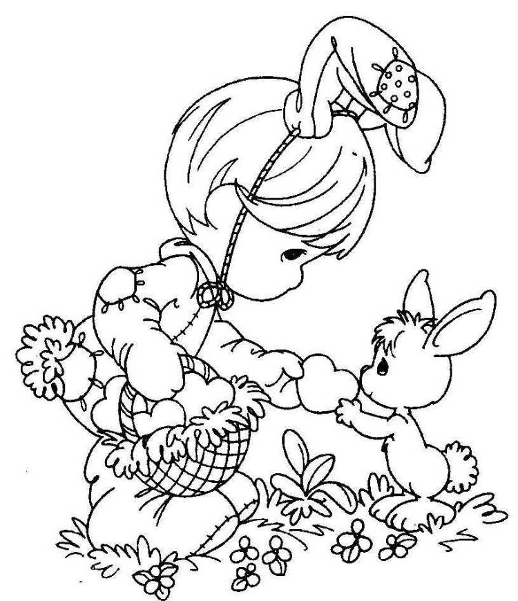 print easter coloring pages for girls