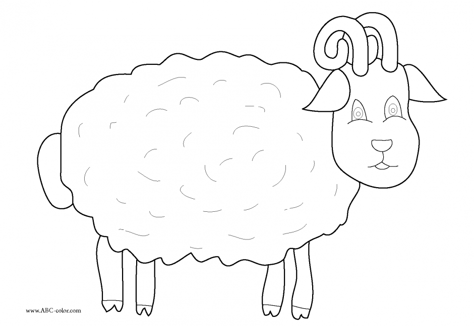 A Grandfather Holding A Sheep Coloring Pages Sheeps Coloring 76289 