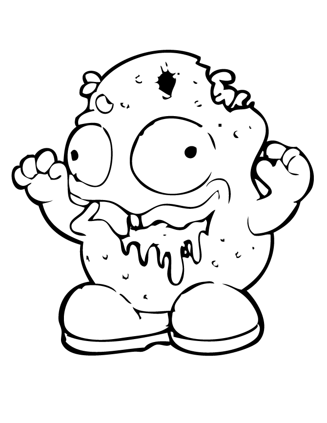 Trash Pack Foul Nugget Coloring Page | Free Printable Coloring Pages