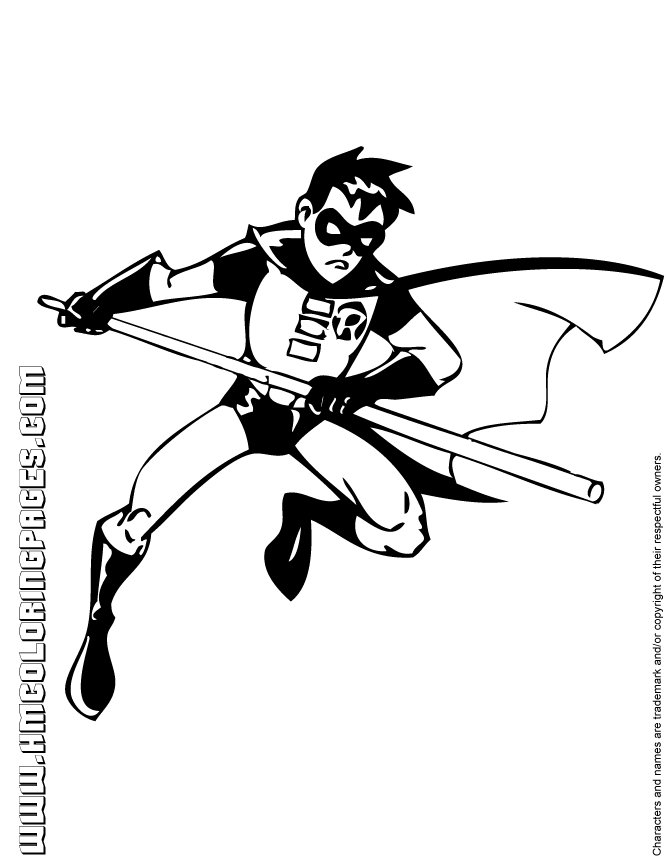 Batman And Robin Coloring Pages Images & Pictures - Becuo