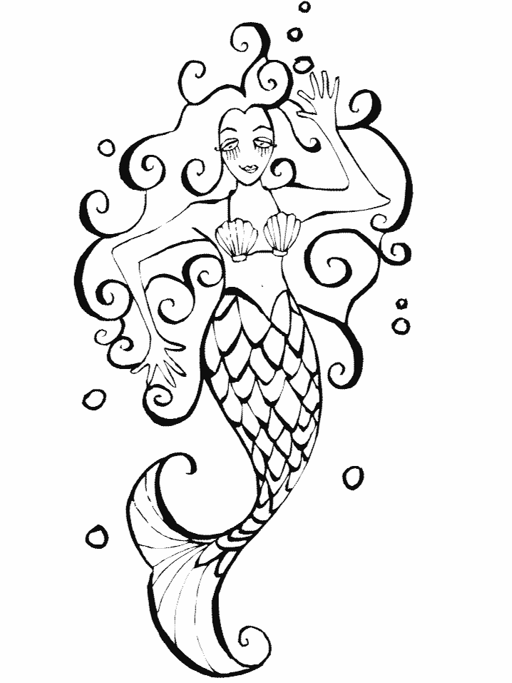 Mermaids 18 Fantasy Coloring Pages & Coloring Book