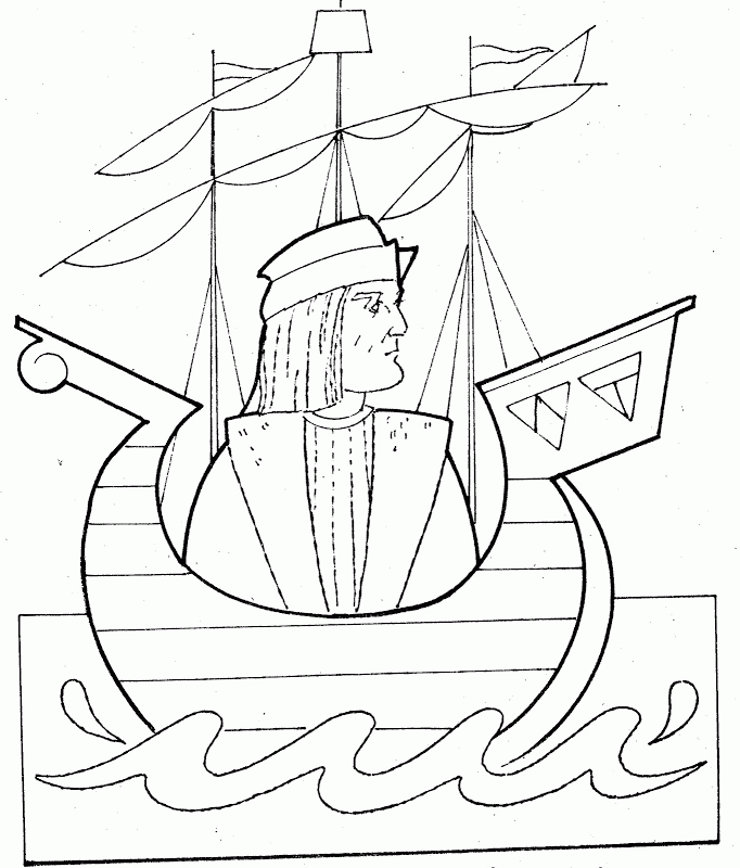 Columbus day - coloring pages | Coloring Pages