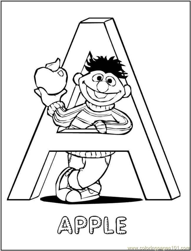 Sesame Street Character Printable Coloring Page