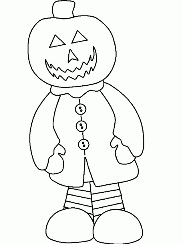 Printable Easy Halloween Coloring Pages