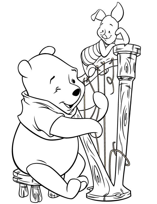 playing instrument Colouring Pages