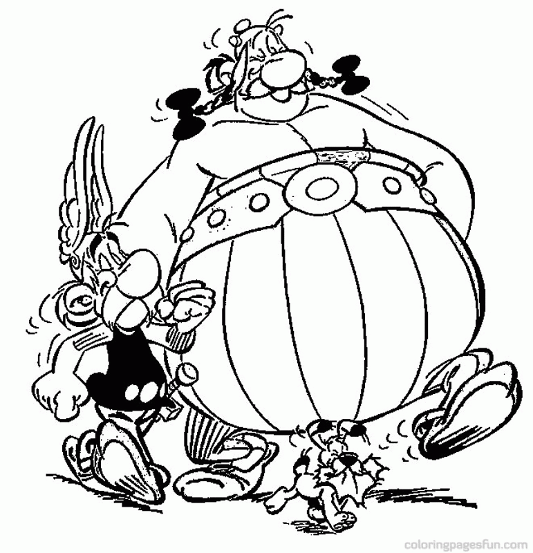Asterix and Obelix | Free Printable Coloring Pages 