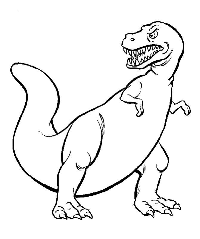 Dinosaur Who Has Sharp Teeth Coloring Pages - Dinosaur Coloring 