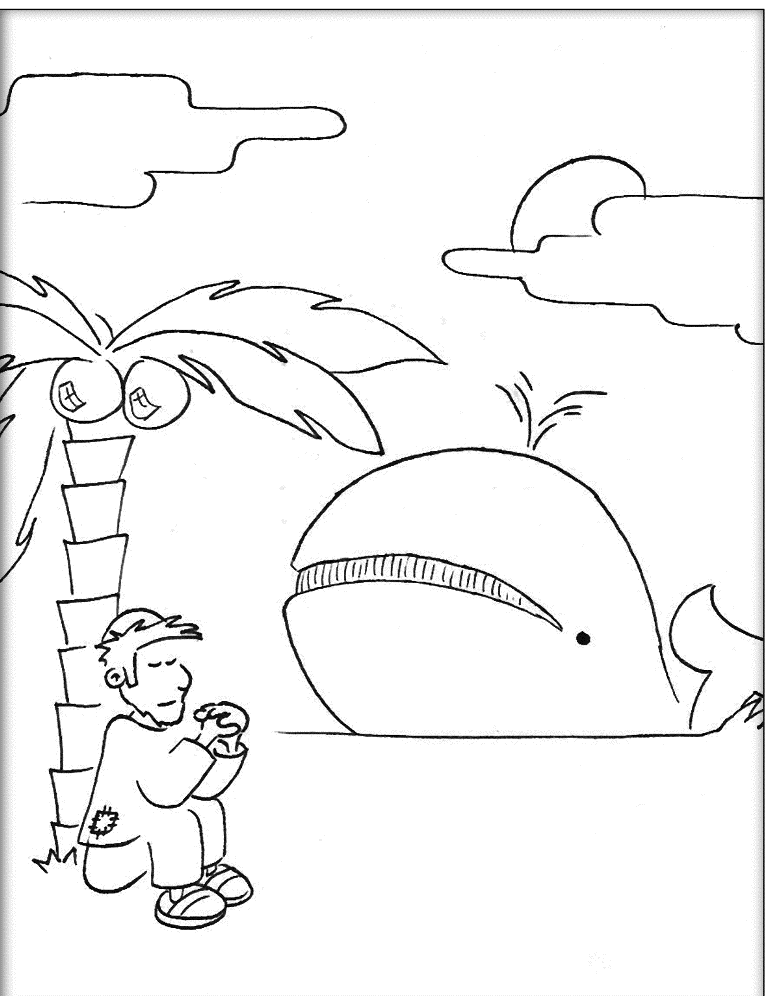 Jonah Coloring Pages jonah bible story coloring pages – Kids 