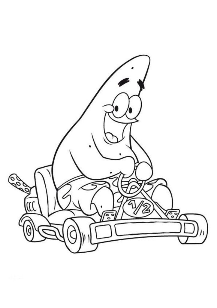 Related Pictures Patrick Star Coloring Pages Car Pictures