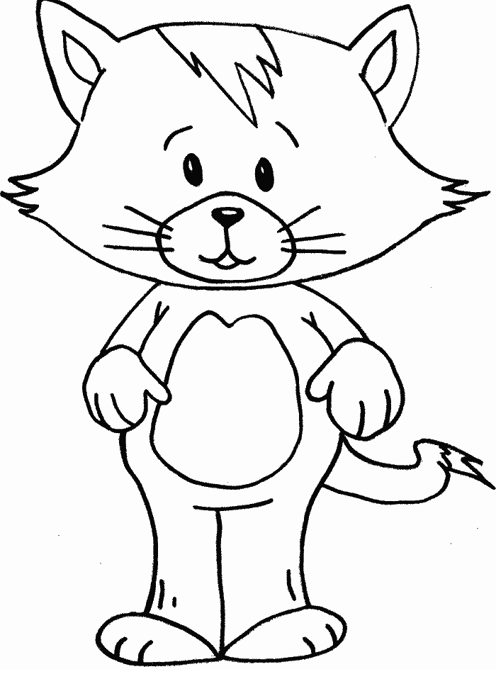 Printable Cats Kitten Animals Coloring Pages