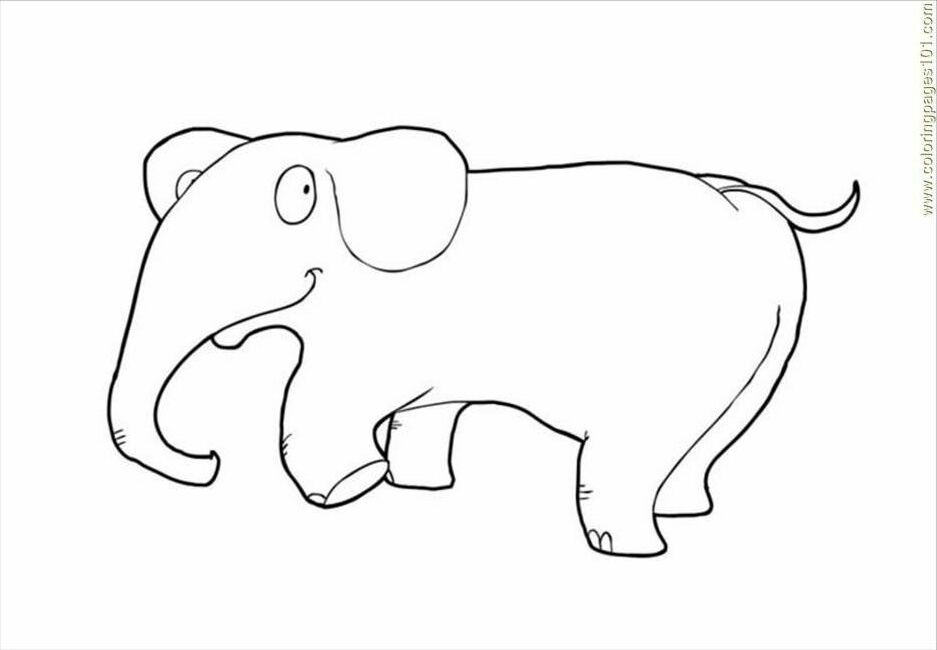 Free Printable Coloring Page S Pages Photo Elephant P13803 Mammals 