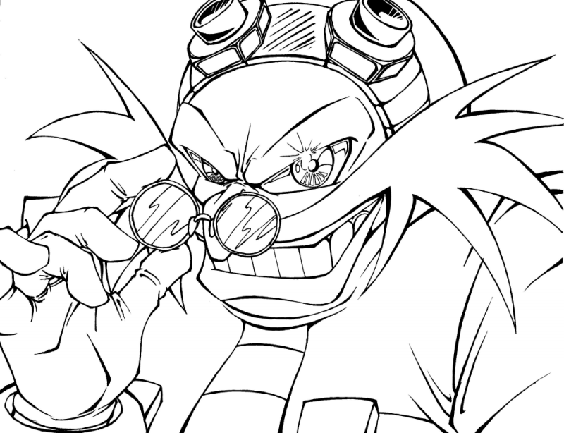 Dr Eggman Coloring Pages - Coloring Home.