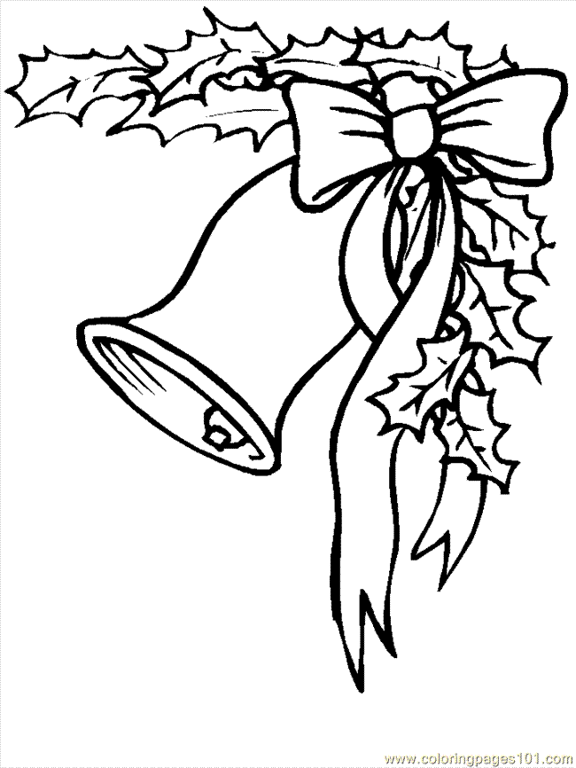 Coloring Pages Christmas Bells (2) (Cartoons > Christmas) - free 