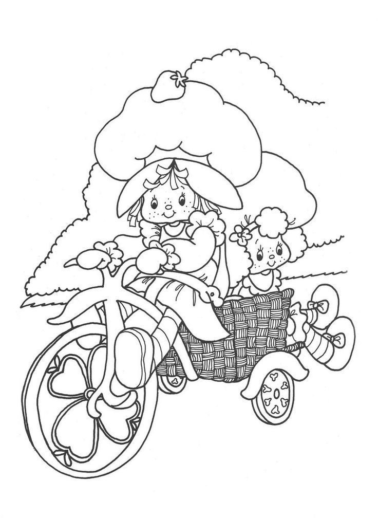 Vintage Strawberry Shortcake Coloring Pages - Coloring Home