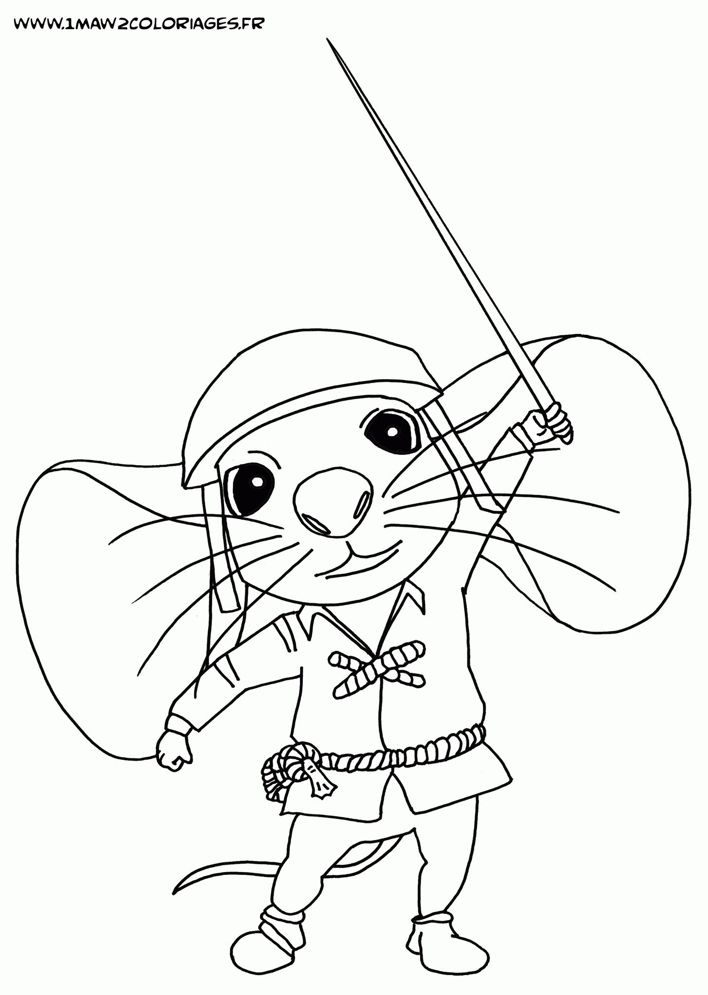 The Tale Of Despereaux Coloring Page - Coloring Home
