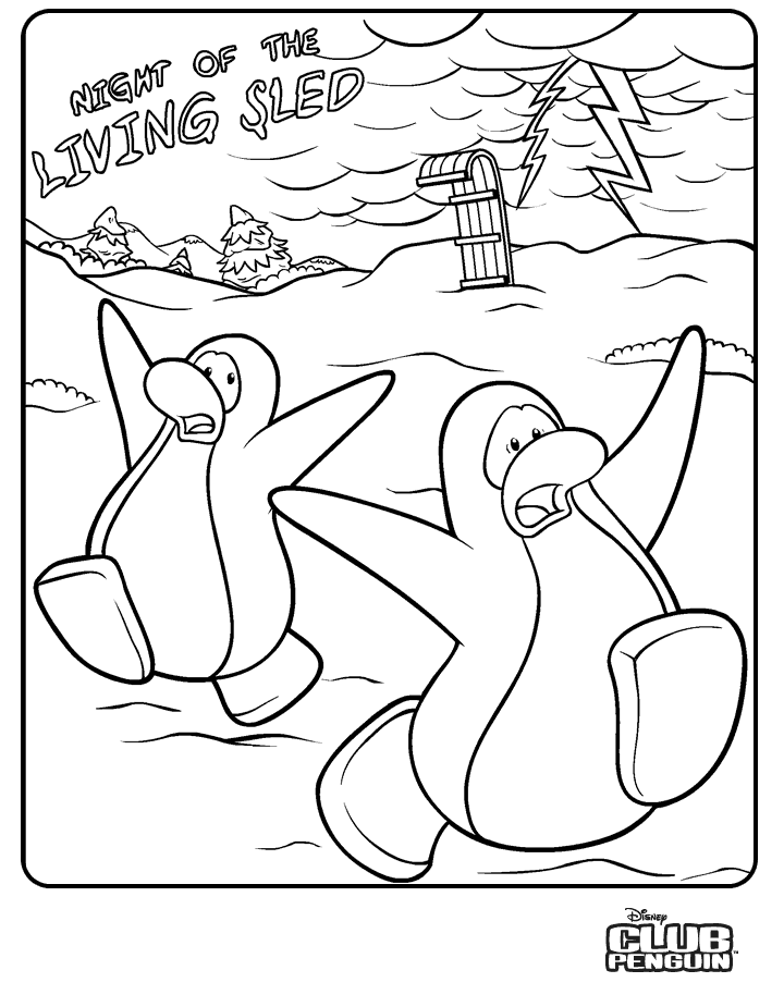 club penguin EPF Colouring Pages