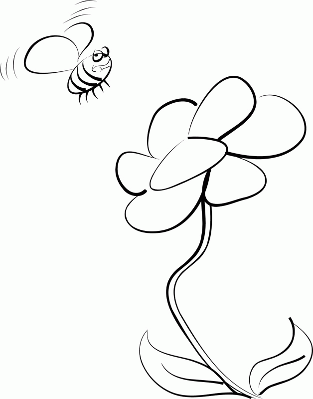 Doodle-All-A-Day: Bee & Flower