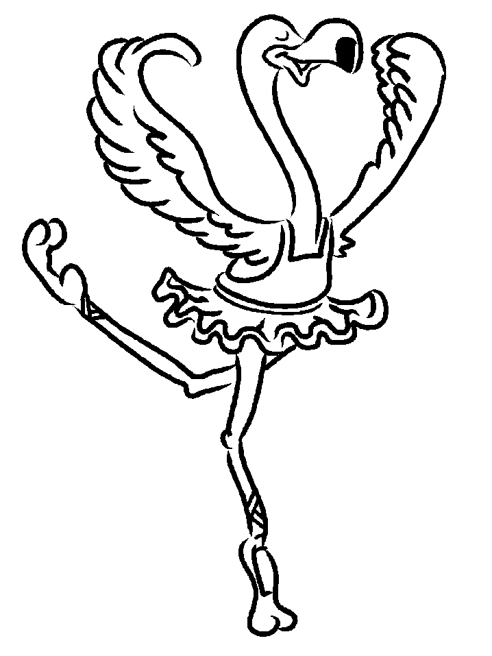 elephant ballerina Colouring Pages