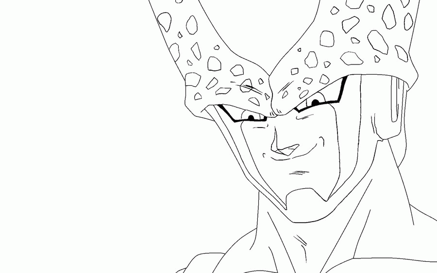 Dbz Cell Coloring Page - Coloring Home