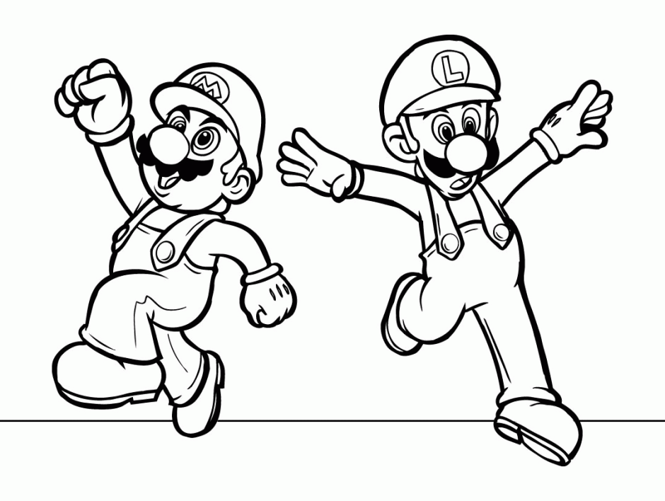 Mario Coloring Page Free Coloring Pages For Kids 293282 Mario 