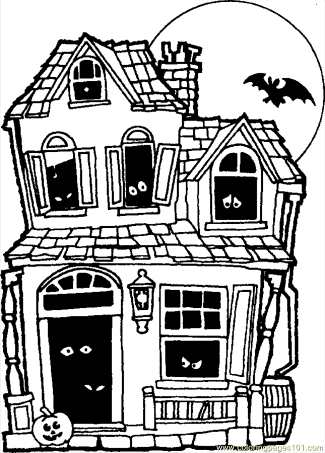 Coloring Pages House90 (Architecture > Houses) - free printable 
