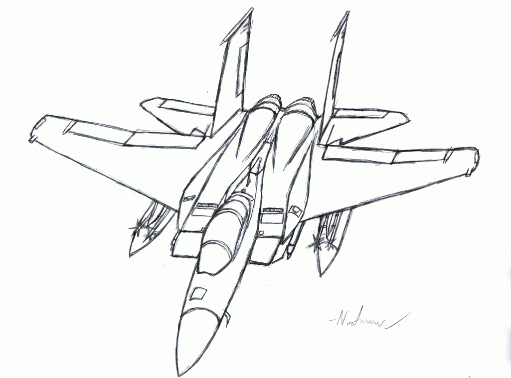F22 Raptor Fighter Jet Coloring Page Free Printable