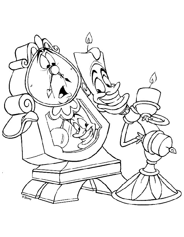 Beauty and the Beast Coloring Pages 8 | Free Printable Coloring 